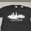 Chicago City Skyline Lights at Night TShirt, Small