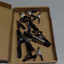 Amazon Basics 20-Piece Steel Spring Clamp Set, Strong, Non-Marking PVC-Coated Tips, 15 Pack of 3/4-inch, 5 Pack of 1-inch, Black/Silver