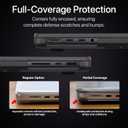 Soonjet Invisible Armor for MacBook Pro 16 inch Case 2026-2021 | M5 M4 M3 M2 M1 Pro/Max | 100% Match Official Color | Protective Hard Shell Laptop Cover | Space Black Clear