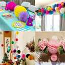 12pcs 8 inch 10 inch Tissue Paper Honeycomb Balls Party Backdrop Decoration Paper Flower Balls Craft Kit for Wedding Room Birthday Baby Shower (Pink Set)