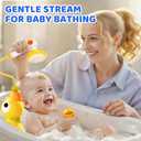 Baby Bath Toys, Baby Bath Shower Head for Bathtub with 4 Adjustable Sprayer, Control the Flow Rinser Babies with 3 Squirting Ducks for Newborns, Toddlers Kids in Bathtub Sink