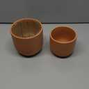 4.6 + 6 Inch Terracotta Succulent Planter Pots Round Clay Pots with Drainage for Indoor Plants Set of 2