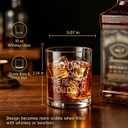2 x To Dad From The Reasons You DrinkWhiskey Glass, Funny Gift for Father Grandpa Husband, Fathers Day Rock Glass for Men, 10 Oz
