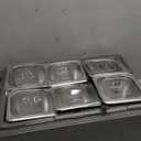 Insulated Cold Food Buffet Ice Serving Trays 6 Lids 6 Pans 2 Ice Packs Insulation Box Cooled Condiment Serving Container Ice Platter Food Cooler for Parties Buffets Fruit Market
