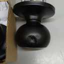 Amazon Basics Exterior Door Knob With Lock, Coastal, Matte Black