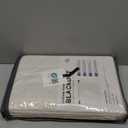 100% Blackout Shield Linen Blackout Curtains for Bedroom 84 Inches Long, Back Tab/Rod Pocket Living Room Drapes, Thermal Insulated Blackout Curtains 2 Panels Set, 50" W x 84" L, Cream