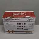 Homemate Electric Blanket Heated Throw - 50x60 Ultra Soft Cozy Flannel Heating Blanket with 10 Fast Heat Levels 8 Hours Auto Off Over-Heated Protection ETL Certification Keep Warm in Home Office (Red-black)