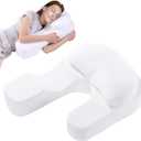 ROYALAY Side Sleeper Pillow with Arm Hole for Adults, Memory Foam Pillow for Neck and Shoulder, Large U-Shaped Shoulder Pillow for Acid Reflux Relief