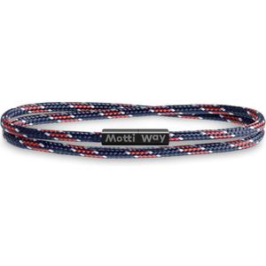 Nautical Durable Black Rope Cord Cuff Unisex Waterproof Bracelet with Magnetic Clasp for Men & Women (S - Wrist size: (6.5 - 6.7 inch], Malibu)