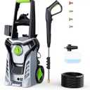 Pressure Washer, 2.9 GPM Max Power Washer with Foam Cannon Electric Pressure Washer for Cars, Fences, Patios, Decks, Patios and Driveway Powerwasher