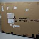 RV Window 42""W * 22""H Camper Exit Window with Frame Acrylic Window for RV Vertical Half Vent with Black Sliding Screen Camper Van Windows