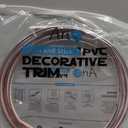 Art3d 20ft Outside Vinyl Corner Trim Peel and Stick for Tile and Wall Edges, Furniture Decoration Stainless Steel