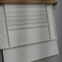 Ekena Millwork Lifetime Vinyl LL1S12X03900WH Standard Cathedral Top Center Mullion, Open Louver Vinyl Shutters, w/Installation Shutter-Lok's & Matching Screws (Per Pair), 12"W x 39"H, White