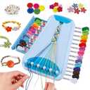 Bracelet Making Kit for Girls - Friendship Bracelet Kit - Easter Gifts for Ages 6 7 8 9 10 11 12 Year Old Girl Birthday Gifts, Arts and Crafts for Kids Ages 8-12 Teen String Bracelets DIY Maker (Blue)