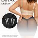 Lover-Beauty Low Back Shapewear Shorts for Women Tummy Control Butt Lifting Body Shaper Panties Underwear (Black, XL)