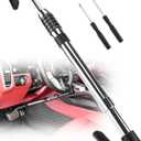 Tevlaphee Steering Wheel Lock Anti Theft Device Retractable Brake Pedal Lock Keyless Password 5 Coded Combination Anti Theft Car Security Device Heavy Duty Universal Fit for Vehicle Car Truck Van SUV (Max length of 35.8")