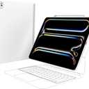 SwitchEasy CoverBuddy Lite for 2024 iPad Pro 13" - Case Compatible with Magic Keyboard for iPad Pro (M4), with Apple Pencil Pro Pencil Holder - White