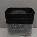 2 Pack 2.7 Gal Bathroom Trash Can with Lid, Automatic Trash Can Small Smart Garbage Can Touchless, Slim Motion Sensor Waterproof Plastic Trash Bins for Bedroom Office Kitchen Toilet Black