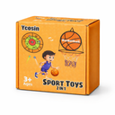 Ycosin Basketball Sport Kids Toys 2 In 1 3+ Ages