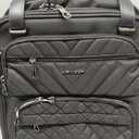 KROSER Carry On Underseat Multi-functional, 16-inch Underseater Lightweight Overnight Suitcase for Men Women, Black
