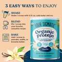 Four Sigmatic Organic Vegan Protein Powder | 18g Plant-Based Protein per Serving | Gluten Free, Dairy Free, Soy Free, Non-GMO with No Filler Ingredients | 21.16oz, 15 Servings | Vanilla (1.32 Pound (Pack of 1))