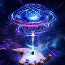 Flystars Flying Bouncing Toys, Next-Gen Pro 2025 Cosmic Globe Flying Orb Ball Motion-Control Hover Spinner with 3D Flips, Cool Interactive Gift Toy for Kids 6+ Boys Girls Teens(Blue-S)