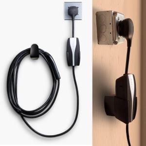 Tesla Mobile Charger Wall Mount Cable Organizer Bracket with UMC Holder and Riser Base/Spacer for Protruding Outlet NEMA 14-50