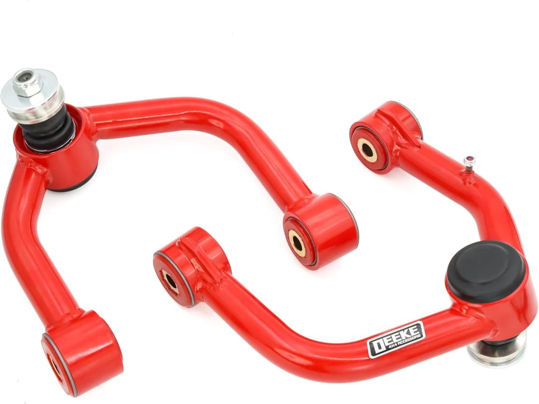 Front Upper Control Arms for 2000-2006 Toyota Tundra, 2001-2007 Toyota Sequoia, 2-4" Lift Replacement OEM Factory Suspension Arms,PU Bushings, 2PCS