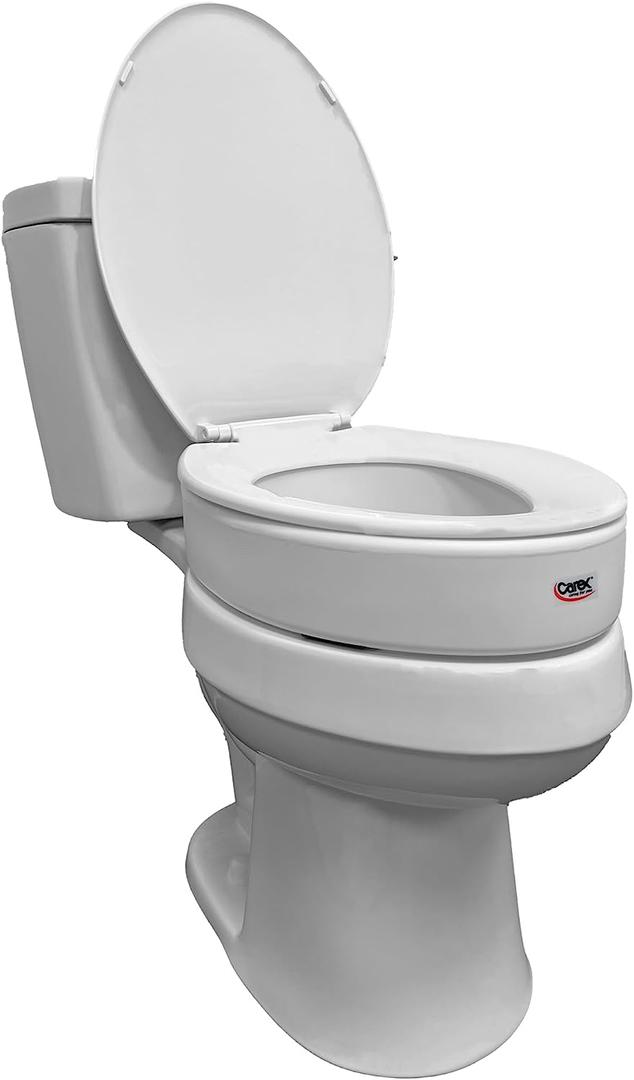 CAREX TOILET SEAT ELEVATOR - FOR ELONGATED TOILET SEATS