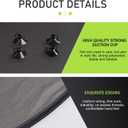 2 PCS Car Side Window Sun Shade, 25" x 15" Breathable Mesh Window Covers, Universal for Most Cars (Black)