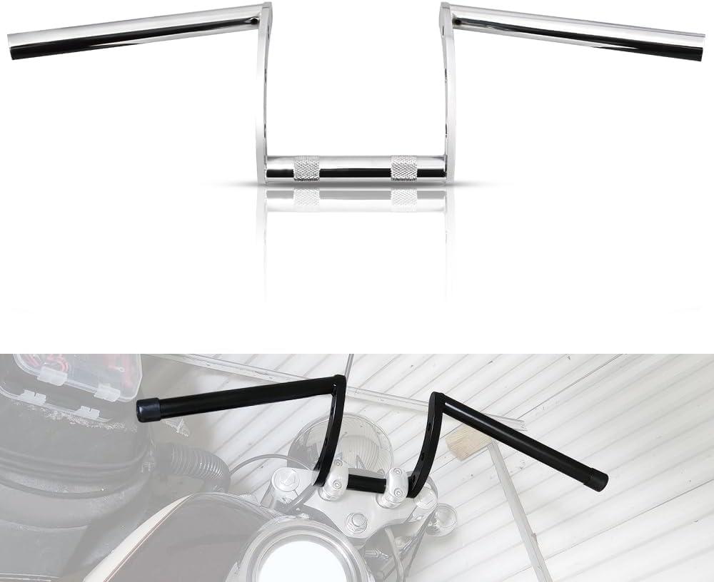 25mm 1" Z Bars Handlebar fits for Drag Bar Drag Custom Bobber Chopper Cruisers Softail Dyna Sportster,Chrome