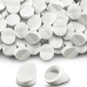 Landical 100 Pcs Entry Door Screw Hole Plugs, Door Frame Plugs, Diameter 5/16" x 1/4", Compatible with Odl/Western Reflection Frame, Doorway Window Screw Hole Inserts Plastic, White