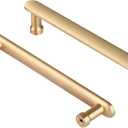 10 Pieces Gold Cabinet Handles - 121mm Length (96mm Hole Spacing) Door Handle for Dresser Drawer,Kitchen Door Handles and Cupboard Handles