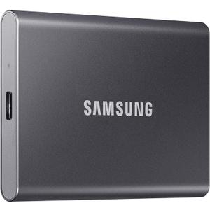 Samsung T7 Portable SSD, 2TB External Solid State Drive, Speeds Up to 1,050MB/s, USB 3.2 Gen 2, Reliable Storage for Gaming, Students, Professionals, MU-PC2T0T/AM, Gray