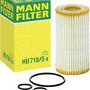 Mann Filter HU 718/5 x Cartridge Oil Filter Replacement Compatible With Dodge Sprinter 2500 Van (2007-2008), Sprinter 3500 Van (2007-2008), Mercedes-Benz C230 (2006-2009)