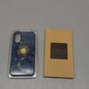 for iPhone 17 Case,Moon Stars Celestial Glass Design[Compatible with MagSafe],All-Round Protection Shockproof Anti-Scratches TPU Cover,Cases for Woman Man