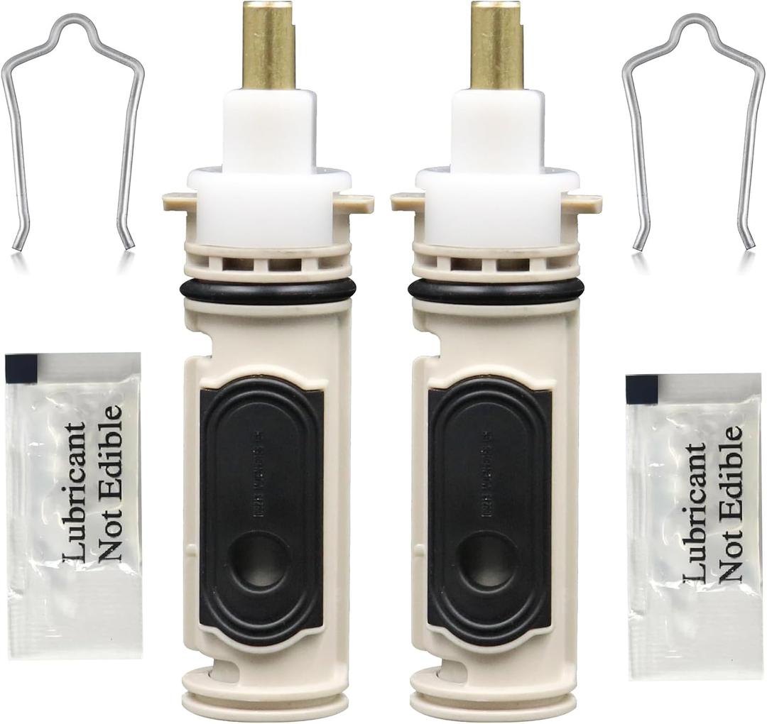 1222 Replacement Cartridge Compatible with moen One-Handle PosiTemp Faucets, Replacement Compatible with moen 1222 Shower Valve Cartridge,Metals & Plastics-2 Pack
