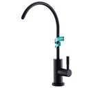 Kicimpro Stainless Steel Matte Black Finish RO Faucet Kitchen Water Filter Faucet for 0.59-1.37 Inches Sink Holes, 10.3 Inches Height Bar Sink Faucet