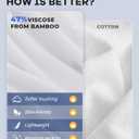 BAMBOO COOL Men's Undershirts V Neck, Moisture Wicking Soft T-Shirt, Stay Tucked Classic Fit, Tag-Free, 3-Pack (White, M)