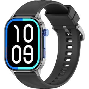 LC212 AI Smartwatch with App Downloads, 32GB Storage, Custom Watch Faces, Voice Assistant, Music & Video Support, 2.04" Full Display, Health Tracking & 100+ Sports Modes (BLACK)