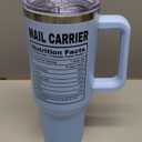 Mail Carrier Gifts for Men Women Mail Carrier Tumbler Cup Mailman Gift 40 Oz Travel Mug With Lid Straw and Handle