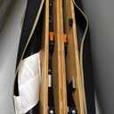 KingCamp Bamboo Folding Table, 4-Fold Camping Adjustable Height Portable Outdoor Lightweight & Compact Table with Aluminum Frame for RV Picnic BBQ Tailgating (31.5''x23.6'', M, Pro Bamboo Yellow)