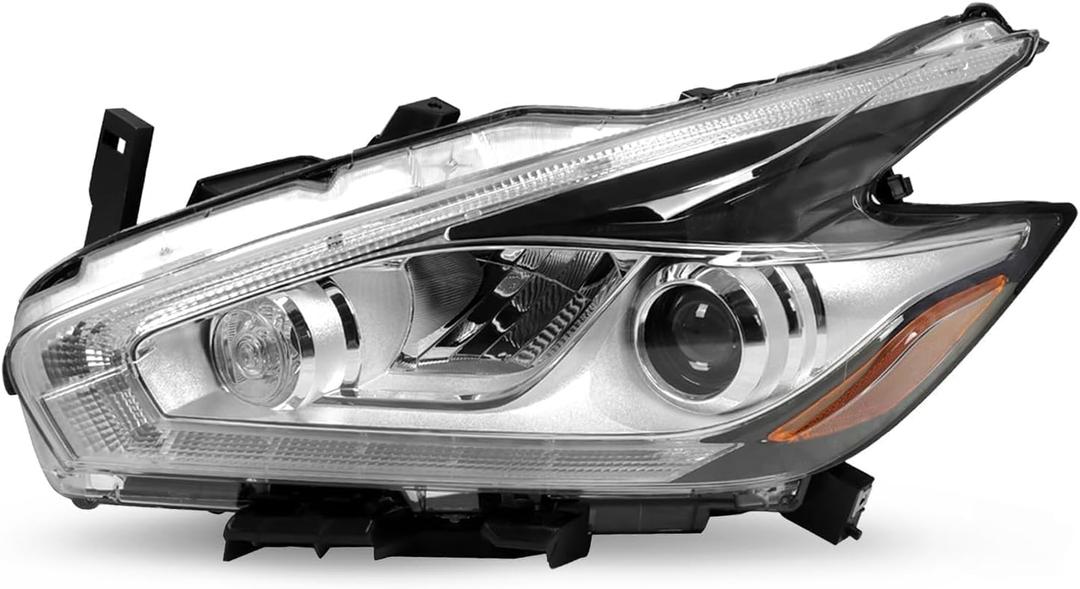 Driver Side Headlight Assembly Compatible with 2015 2016 2017 2018 Murano S/SL/SV/Platinum NI2502233 260609UE5C (Left)