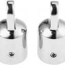 2Pcs Boat Bimini Top Fitting Deck Hinge Slide Cap Pipe Eye End Cap External Eye End Canopy Tube Boat Accessories (7/8" 22mm)