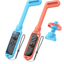 MENEEA Golf Club Grip for Nintendo Switch 2/Switch 1 Joy-Con| for Mario Golf Nintendo Switch Game Accessories & Mario Golf Super Rush| Rotatable Clubhead,Detachable Storage
for