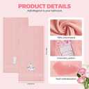 2 Pcs Pink Rose Hand Towels for Bathroom Decorative Rose Flower Bathroom Towels Embroidered 100% Cotton Spring Floral Hand Towels 13.4x29 Inch for Guest Room Valentine Gift (Pink,Rose)
