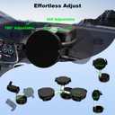 Car Phone Holder2-in-1 Clip & Magnetic Phone Holder for Car [2800gf Super Magnet + Secure Clamp], 360Adjustable Phone Mount for Dashboard/Desk/Gym Mount, Compatible with iPhone & Android (Black)