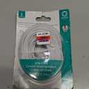 Power Gear Telephone Line Cord, 50 Feet, Phone Cord, Modular Jack Ends, Works for Phone, Modem or Fax Machine, for Use in Home or Office, White, 76530