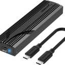 SABRENT USB C NVMe Enclosure, Tool-Free M.2 SSD Case for 2230-2280, 10Gbps USB 3.2 Gen 2 Adapter, Aluminum Cooling, External M.2 Drive Enclosure for NVMe SSDs (EC-PNVO)