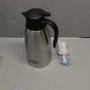 68oz Coffee Carafe Airpot Insulated Coffee Urn Stainless Steel Vacuum Thermal Pot Flask for Coffee, Hot Water, Tea, Hot Beverage - Keep 12 Hours Hot, 24 Hours Cold (Silver)